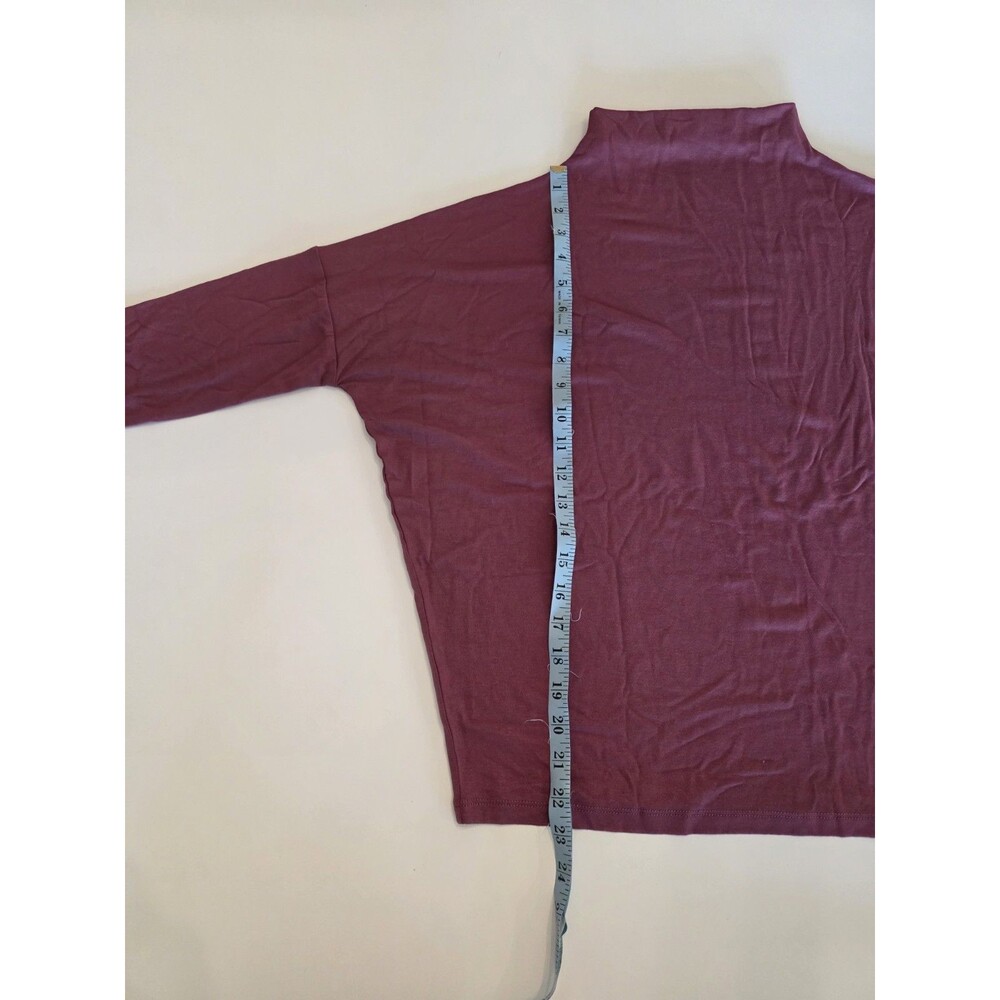 by Anthropologie Lightweight Dolman Sleeve Burgundy Wine Top Size S NWT